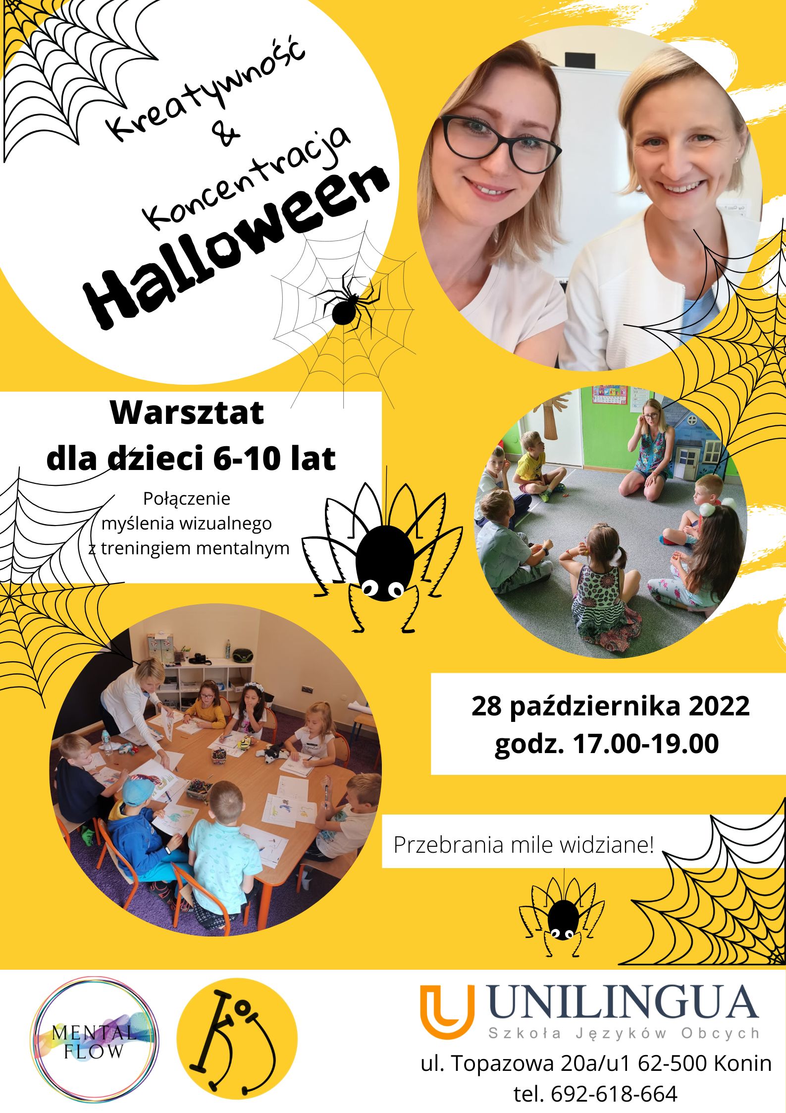 warsztat halloween konin dzieci